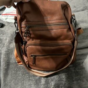 Shrrie from amazon brown leather travel bag